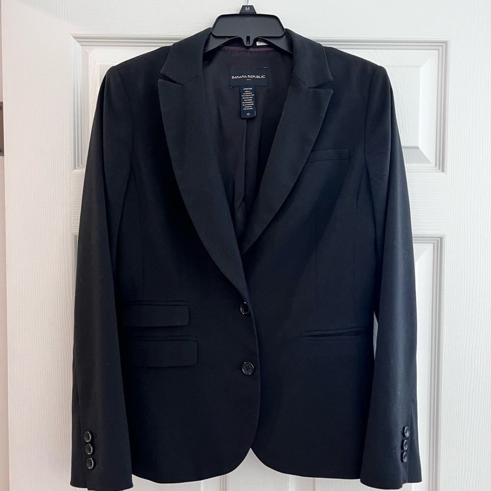 Banana Republic Black Basic Jacket 10